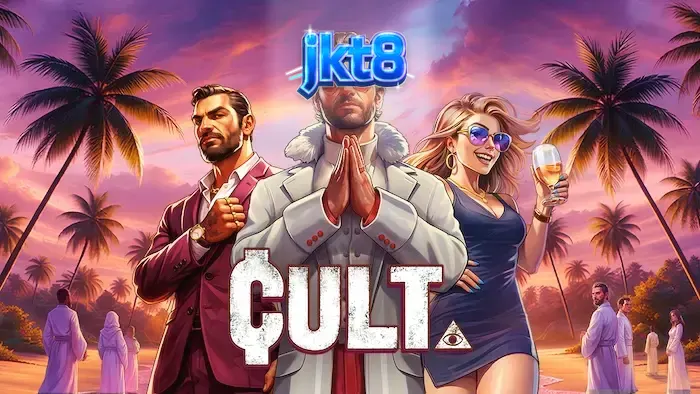 Tampilan visual slot bertema okultisme dengan simbol misterius